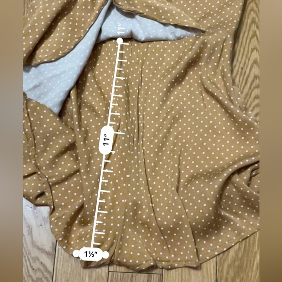 Urban Outfitters Burnt orange & White Polka Dot faux rap Romper size XS - Picture 7 of 11